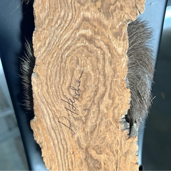 Black Cottonwood Bark Carving Spirit Masks 3 Generations Signed  David L Hendren - Picture 3 of 6